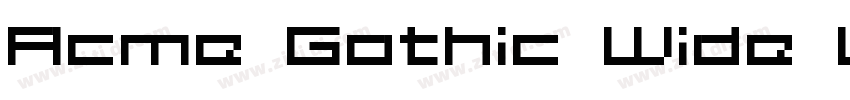 Acme Gothic Wide Lig字体转换